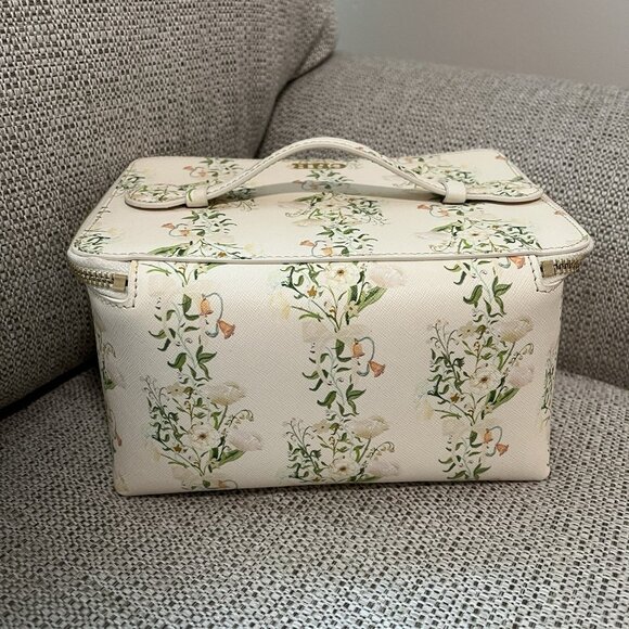 Neely & Chloe for Petite Keep Saffiano Leather Vanity Case in Floral Garden Gala - Picture 8 of 10
